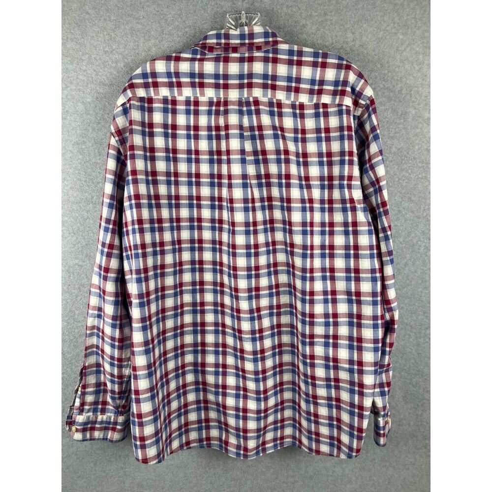 Vineyard Vines Murray Shirt Mens XL Red Blue Plaid Long Sleeve Button Down - Picture 6 of 9